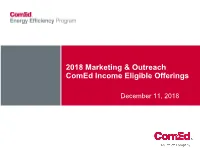 Comed Marketing and Outreach Presentation