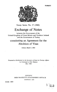 Exchange of Notes