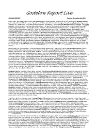 Gostelow Report Live
