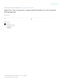 Integrating Multimodality Into a Writing About Writing Approach