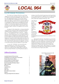 Local 964 March 2018 LOCAL 964