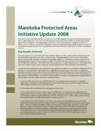 Manitoba Protected Areas Initiative Update 2008