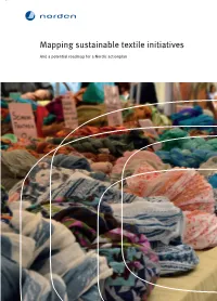 Mapping Sustainable Textile Initiatives