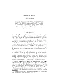 Multiple Flag Varieties and Tensor Product Decompositions 3.1