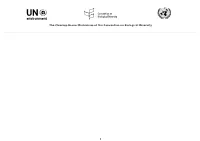 National Report for the Convention on Biological Diversity