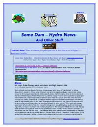 Some Dam – Hydro Newstm