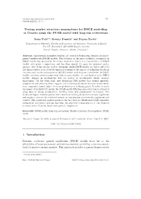 Testing Market Structure Assumptions for DSGE Modelling in Croatia Using the SVAR Model with Long-Run Restrictions