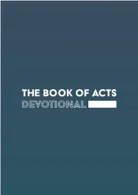 The Book of ACTS DEVOTIONAL Day One