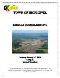 TOWN of HIGH LEVEL Briefing Note