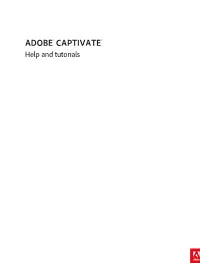 Uninstalling Adobe Captivate