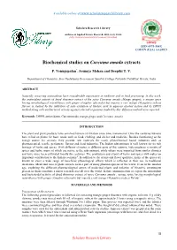 Biochemical Studies on Curcuma Amada Extracts