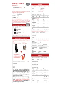 BOC HKICPA PLATINUM Card Application Form