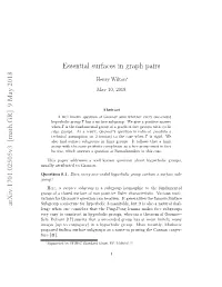 Essential Surfaces in Graph Pairs Arxiv