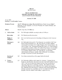January 23, 2020 DBOT Minutes