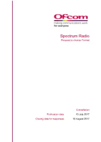 Spectrum Radio Request to Change Format