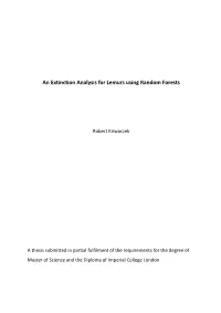 An Extinction Analysis for Lemurs Using Random Forests