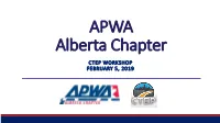 APWA Alberta Chapter