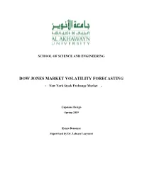 Dow Jones Market Volatility Forecasting