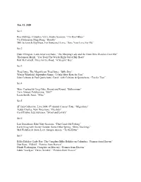 Past Playlist