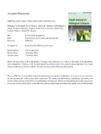 Saudiveg Ecoinformatics: Aims, Current Status and Perspectives