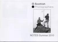 Scottish Photographers NOTES Summer 2010