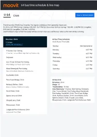 64 Bus Time Schedule & Line Route