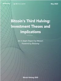 Bitcoin Halving