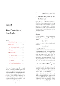 Chapter 4 Natural Constructions on Vector Bundles