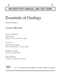 Essentials of Geology