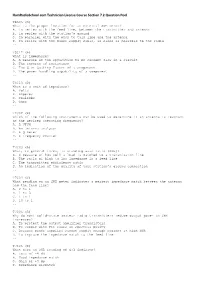Hamradioschool.Com Technician License Course Section 7.2 Question Pool