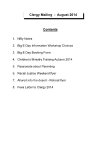 Mailing Contents Page