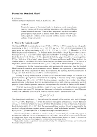 Beyond the Standard Model