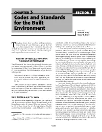 Chapter 3, Codes and Standards for the Built Environment