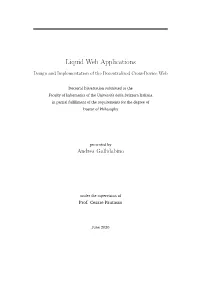 Liquid Web Applications