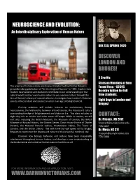 Neuroscience and Evolution: London Spring 2020
