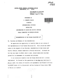 Implementation of the Taiwan Relations Act