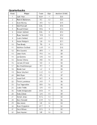 Quarterbacks