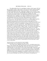 RECORDS of NIAGARA 1805-1811 the Sudden