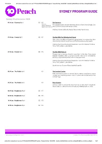 Sydney Program Guide