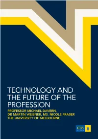Technology and the Future of the Profession Report