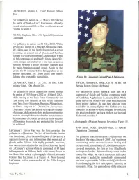 Vol. 57, No. 5 11 Into a Building, and Was Wounded When He Was Distinguished Flying Cross