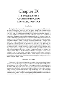 Chapter IX, the Struggle for a Commissioned Corps Continues