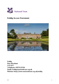 National Trust Erddig Access Statement