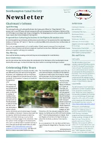 Newsletter Chairman’S Column in This Issue April Meeting Chair�A��S Colu