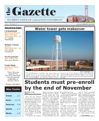 Students Must Pre-Enroll by the End of November