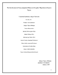 The Involvement of Unaccompanied Minors in Irregular Migration in Eastern Tigray