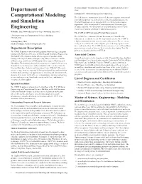 Department of Computational Modeling and Simulation Engineering 4