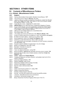 Section Ii: Other Items