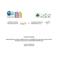 Summary Record Oecd-Banque Du Liban