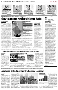Govt Can Monetise Citizen Data